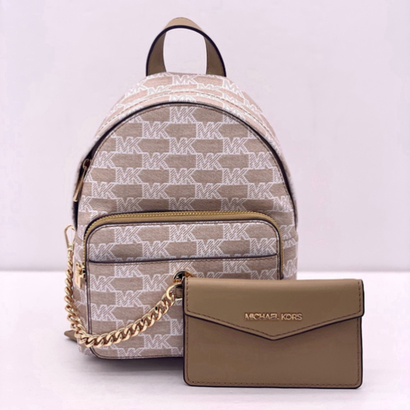 Michael Kors Maisie Extra-Small Logo 2-in-1 Backpack Camel Color - Picture 4 of 13